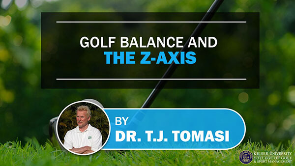 Golf Balance and the Z-Axis