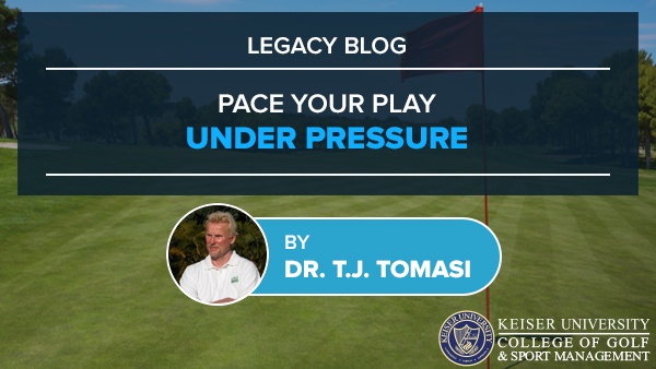 Pace Your Play Under Pressure - Keiser Golf