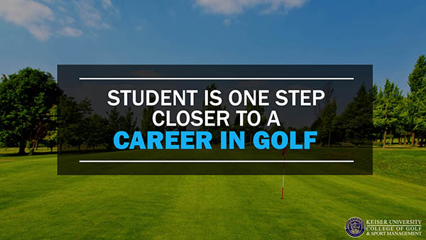 Student is One Step Closer to a Career in Golf