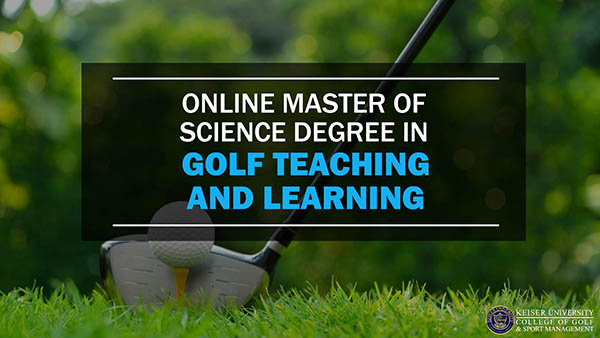 Online Master of Science Degree in Golf Teaching and Learning