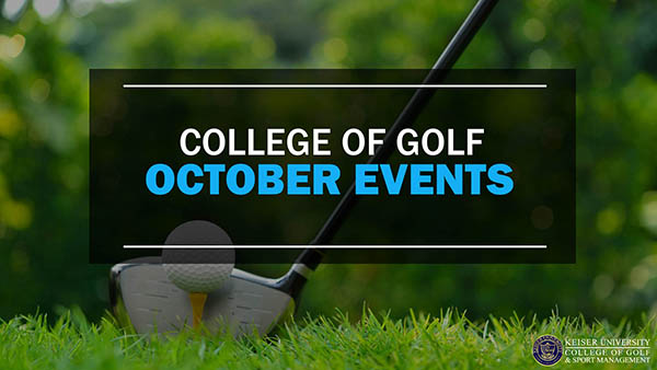 College of Golf October Events