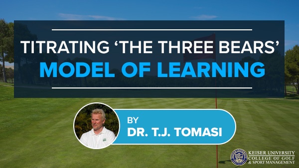 Titrating ‘The Three Bears’ Model of Learning