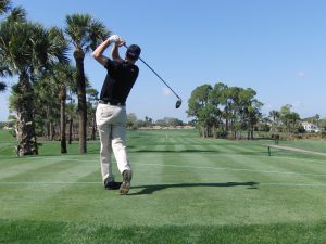 Male Golfer in the Tee Box