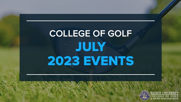 College of Golf July 2023 Events