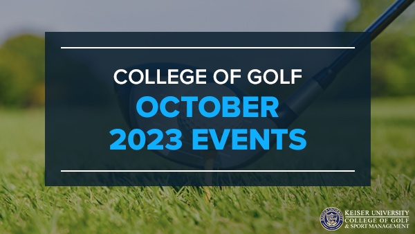 College of Golf October 2023 Events