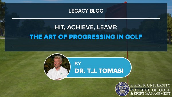 Hit, Achieve, Leave - Keiser Golf Infographic