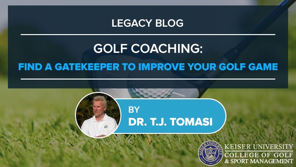 Golf Coaching Find a Gatekeeper - Keiser Golf Infographic