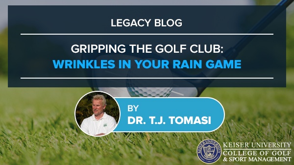 Gripping the Golf Club Wrinkles in Your Rain Game - Keiser Golf Infographic