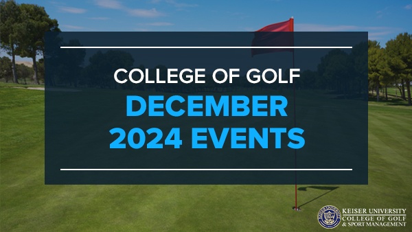 College of Golf December 2024 Events