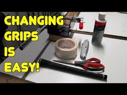 Image showing materials needed to change golf grips